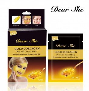 Золотая маска для лица Dear She Gold Collagen Original 3001N38